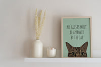 Approved By The Cat Art Print
