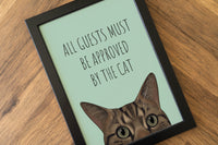 Approved By The Cat Art Print