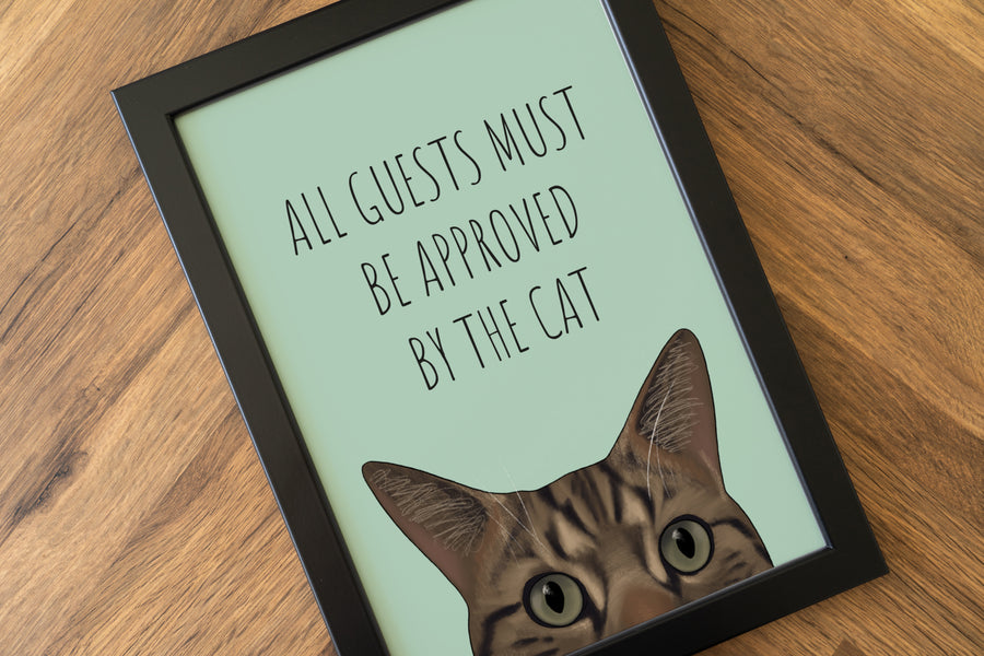 Approved By The Cat Art Print