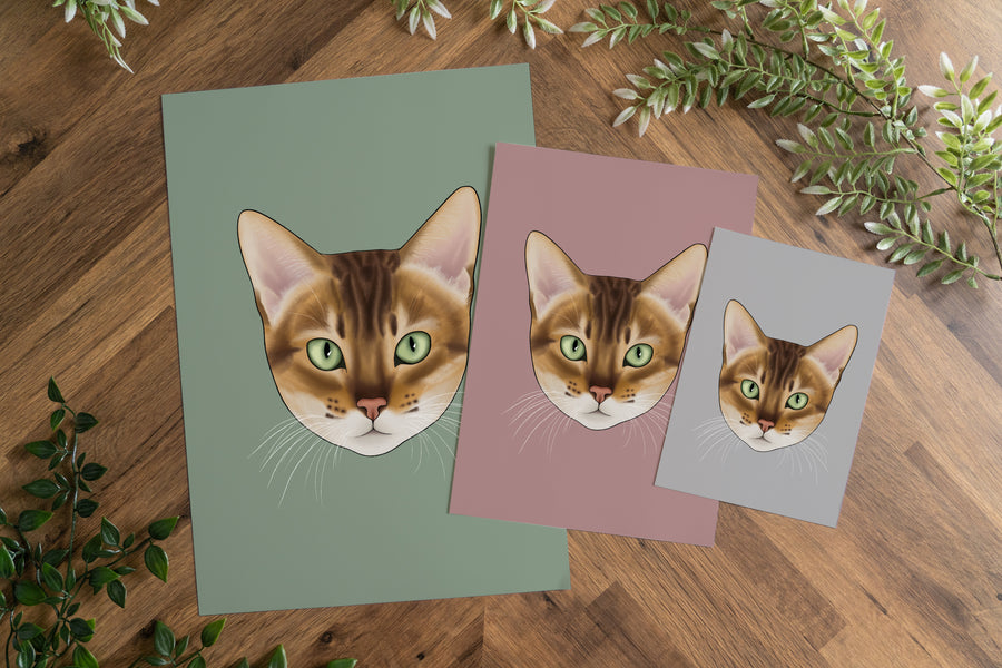 Bengal Cat Art Print