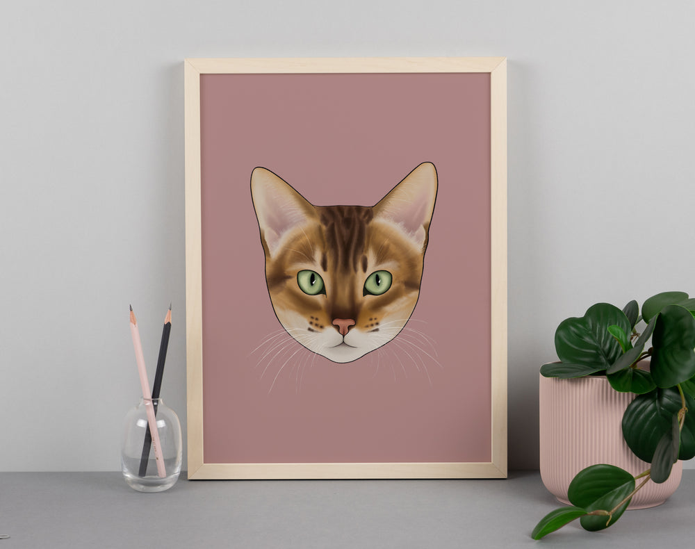 Bengal Cat Art Print