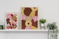 Biscuit Pattern Art Print
