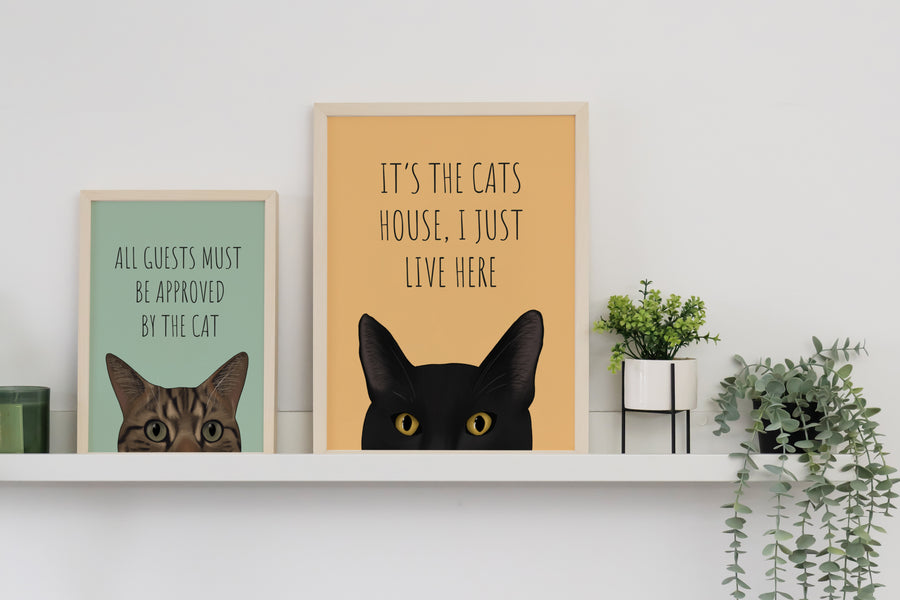 Approved By The Cat Art Print