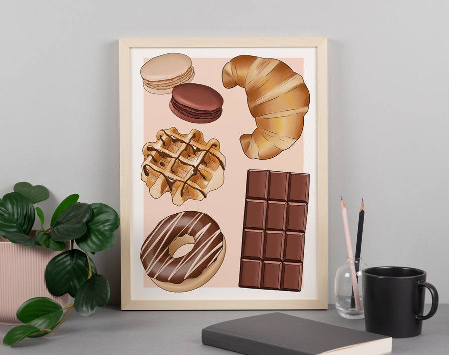 Chocolate Sweet Treats Art Print