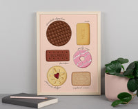 Biscuit Types Art Print
