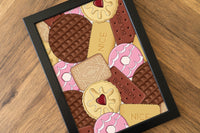 Biscuit Pattern Art Print