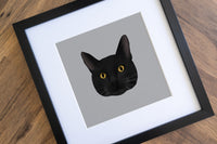 Black Cat Art Print