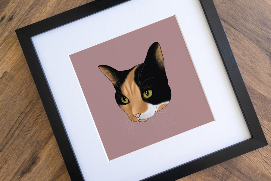 Calico Cat Art Print