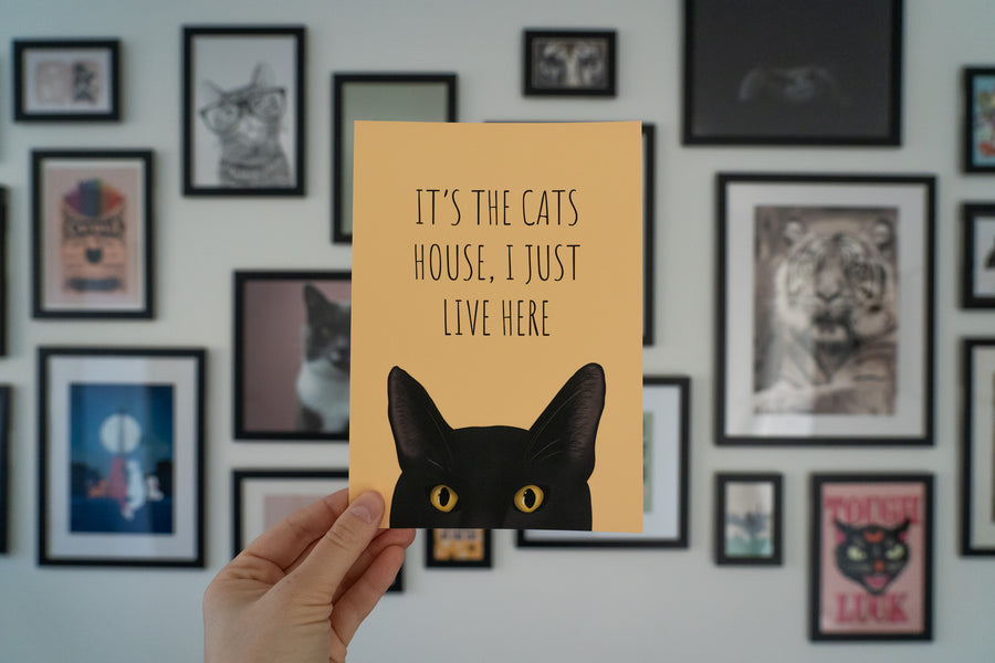 It's The Cats House Art Print