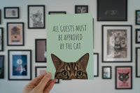 Approved By The Cat Art Print