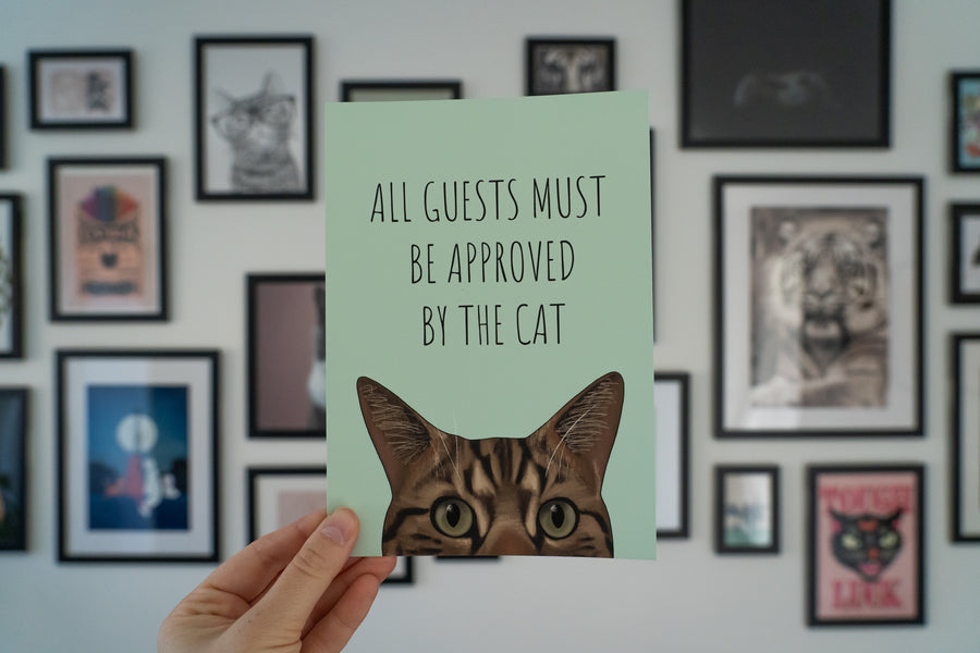 Approved By The Cat Art Print