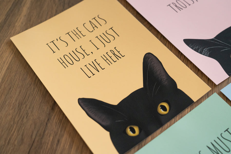 It's The Cats House Art Print
