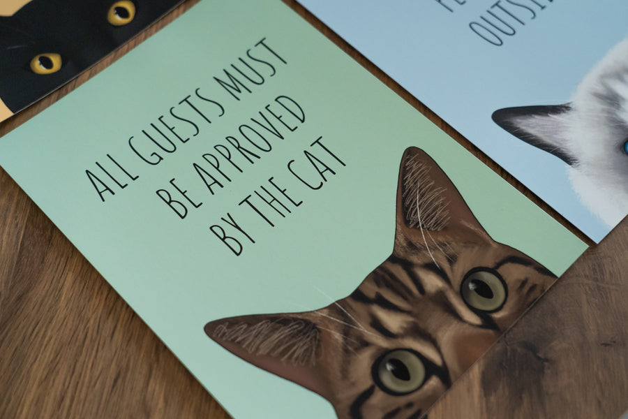Approved By The Cat Art Print