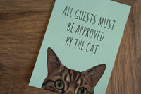 Approved By The Cat Art Print