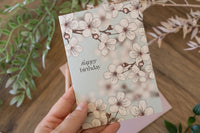 Happy Birthday Cherry Blossom Card
