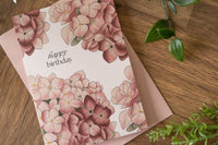 Happy Birthday Hydrangea Card