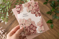 Happy Birthday Hydrangea Card