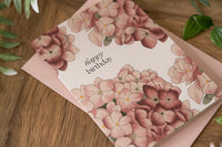 Happy Birthday Hydrangea Card