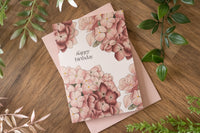 Happy Birthday Hydrangea Card