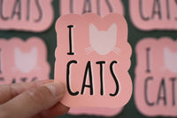 I Heart Cats Sticker