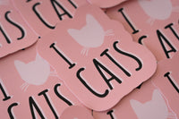 I Heart Cats Sticker