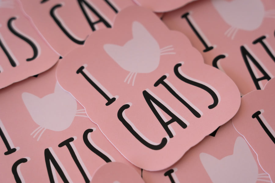 I Heart Cats Sticker
