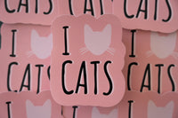 I Heart Cats Sticker