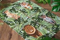 Cheetah and Leaves Art Print
