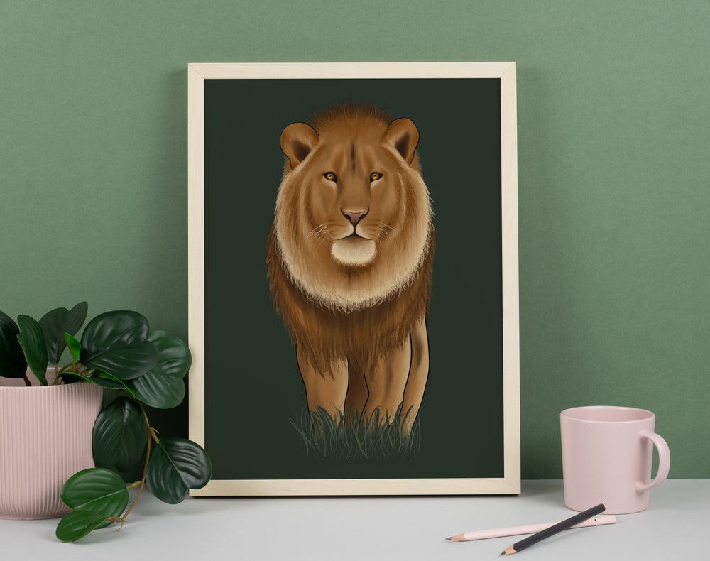 Lion Art Print
