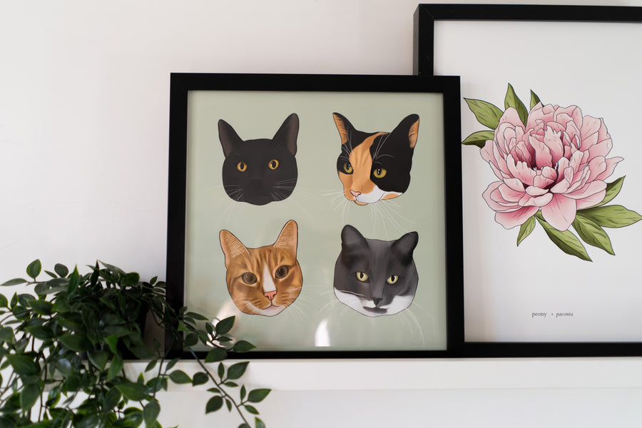 Cats Art Print