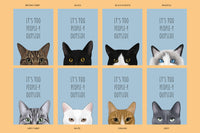It's Too People-y Cat Art Print