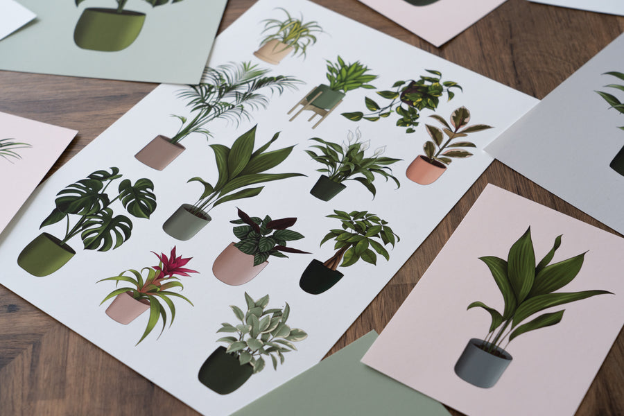 Houseplants Art Print