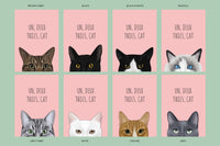 Un Deux Trois Cat Art Print