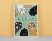 Wash Your Paws Art Print