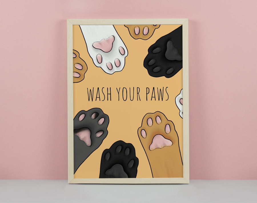 Wash Your Paws Art Print