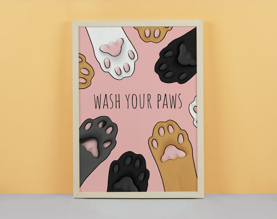 Wash Your Paws Art Print