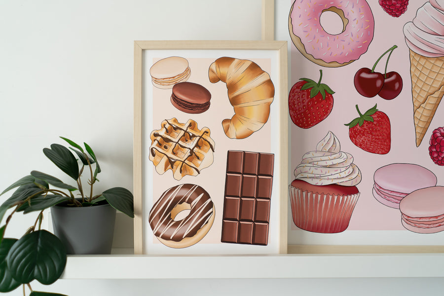 Chocolate Sweet Treats Art Print