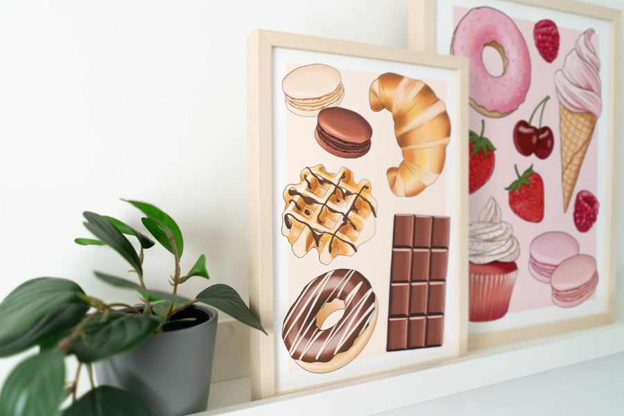 Chocolate Sweet Treats Art Print