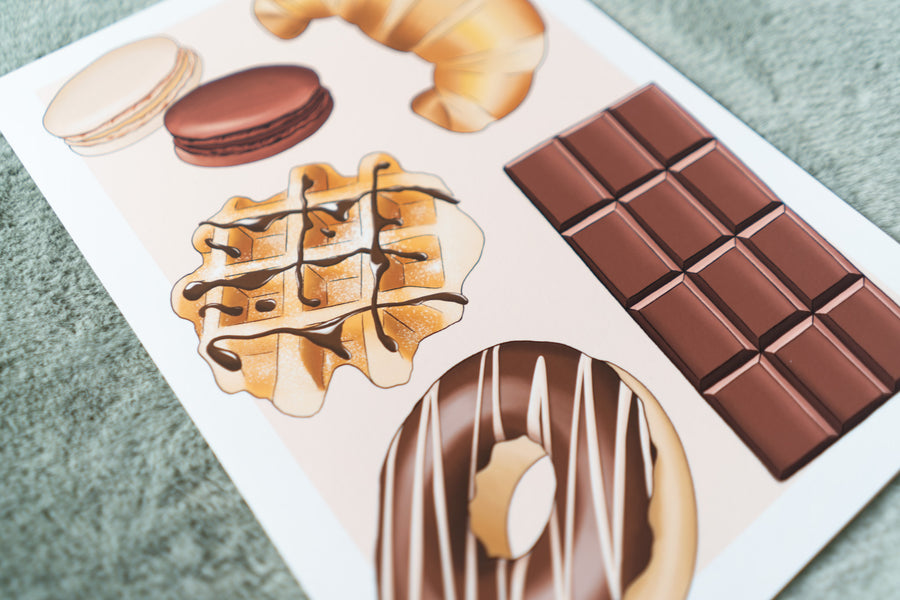 Chocolate Sweet Treats Art Print