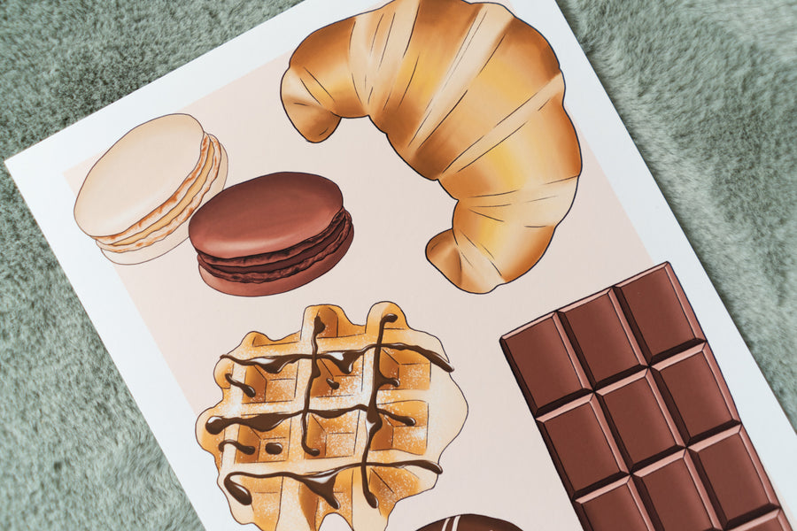 Chocolate Sweet Treats Art Print