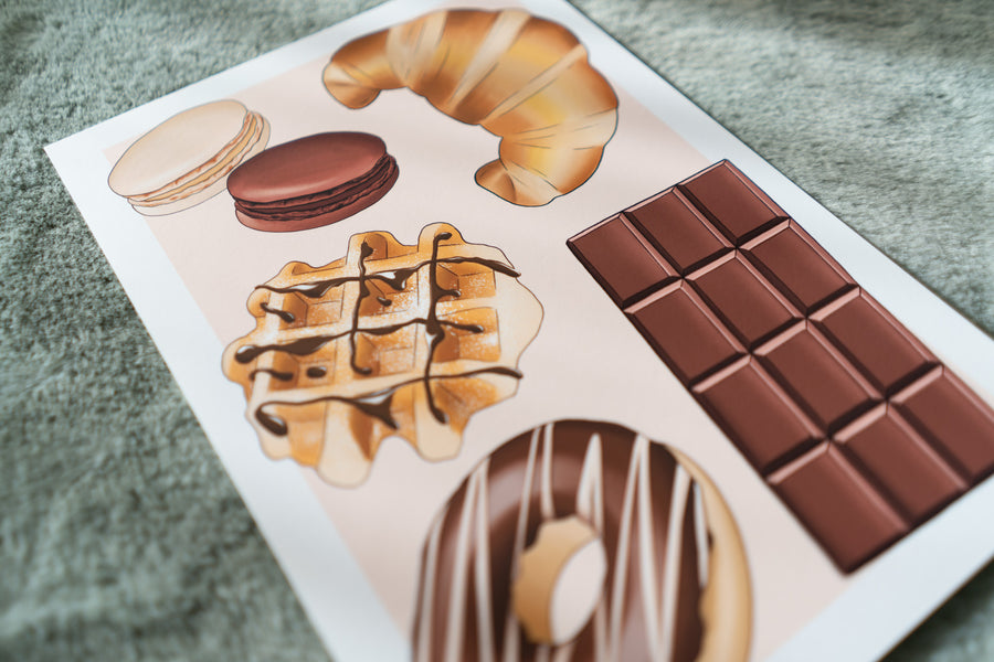 Chocolate Sweet Treats Art Print