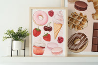 Pink Sweet Treats Art Print
