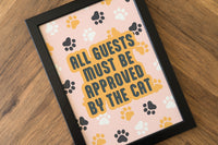 Approved By The Cat Art Print