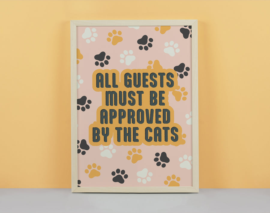 Approved By The Cat Art Print