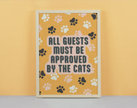 Approved By The Cat Art Print