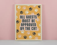 Approved By The Cat Art Print