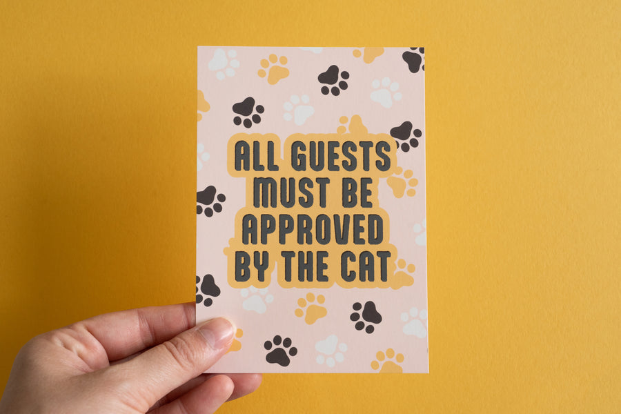 Approved By The Cat Art Print