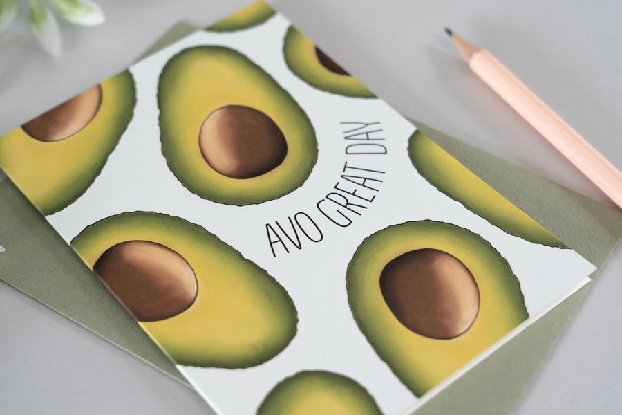 Avo Great Day Avocado Card