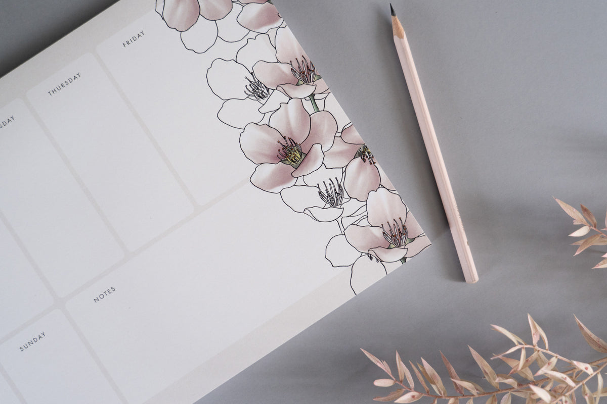 Blossom A4 Notepad
