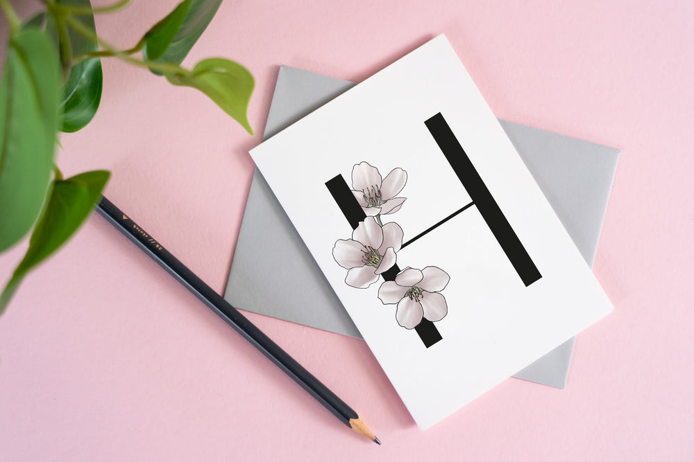 Blossom Letter Card